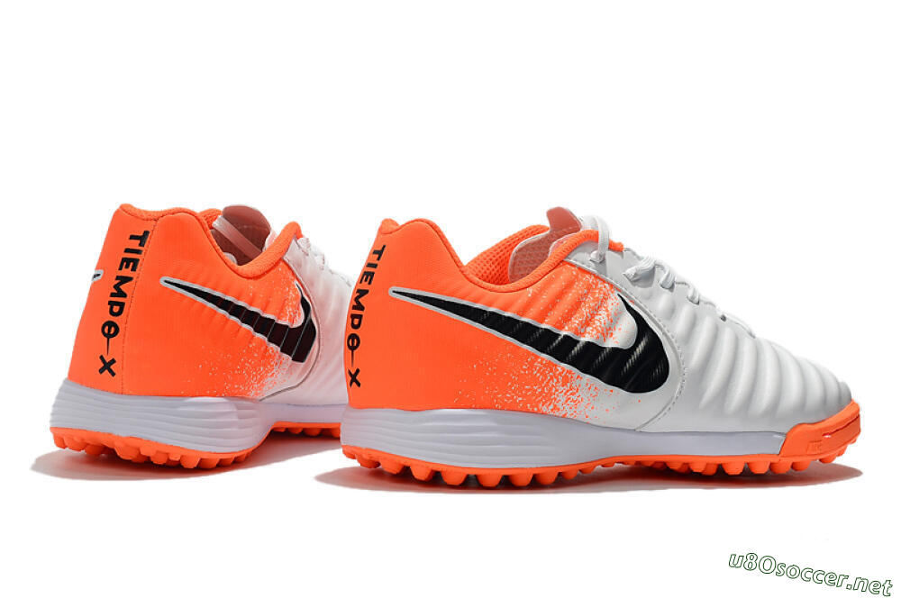 Men's Nike Tiempox Ligera IV TF Football Shoes - White/Black/Red 9