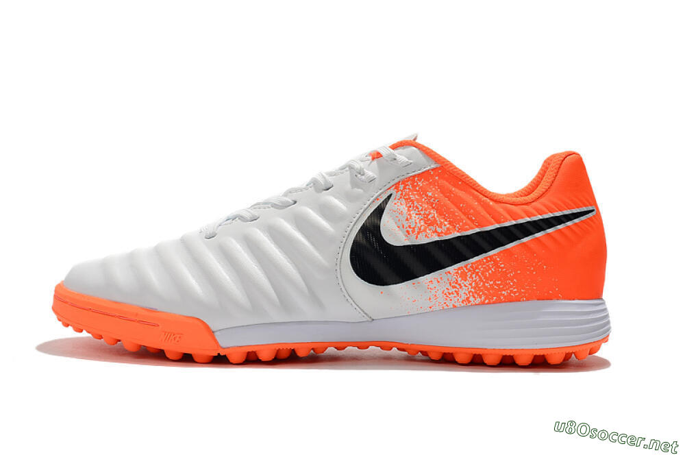 Men's Nike Tiempox Ligera IV TF Football Shoes - White/Black/Red 0