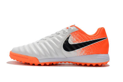 Men's Nike Tiempox Ligera IV TF Football Shoes - White/Black/Red