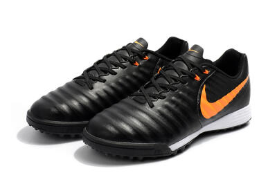 Men's Nike Tiempox Ligera IV TF Football Shoes - Black/Orange/White