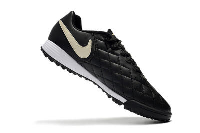 Men's Nike Tiempox Finale 10R TF Football Shoes - Black/Beige/White