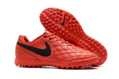 Men's Nike Tiempox Finale 10R TF Football Shoes - Red/Black