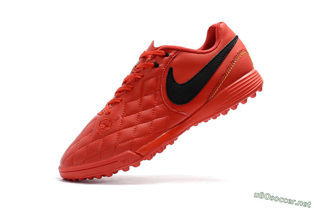 Men's Nike Tiempox Finale 10R TF Football Shoes - Red/Black 8