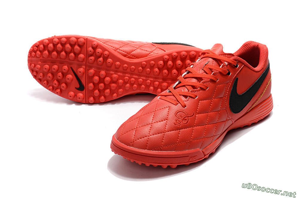 Men's Nike Tiempox Finale 10R TF Football Shoes - Red/Black 3