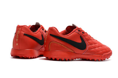 Men's Nike Tiempox Finale 10R TF Football Shoes - Red/Black