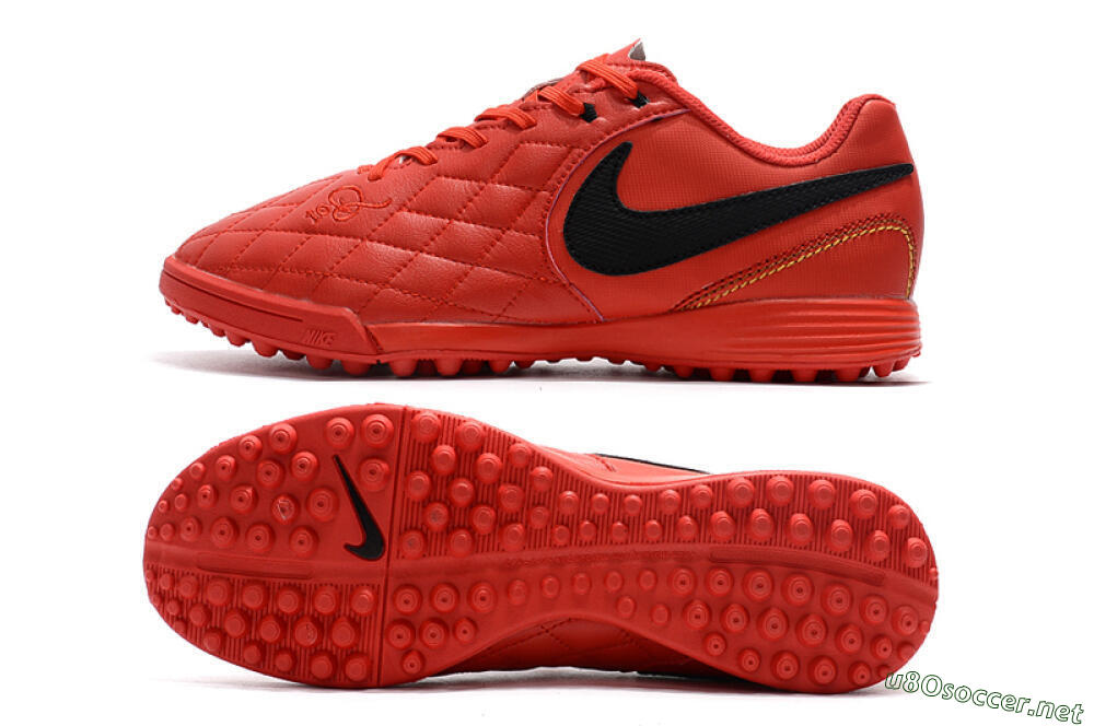 Men's Nike Tiempox Finale 10R TF Football Shoes - Red/Black 1