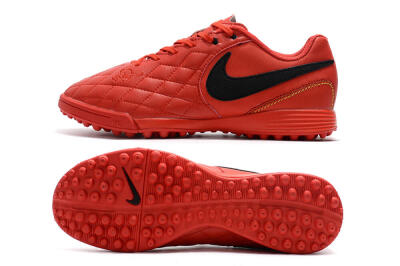 Men's Nike Tiempox Finale 10R TF Football Shoes - Red/Black
