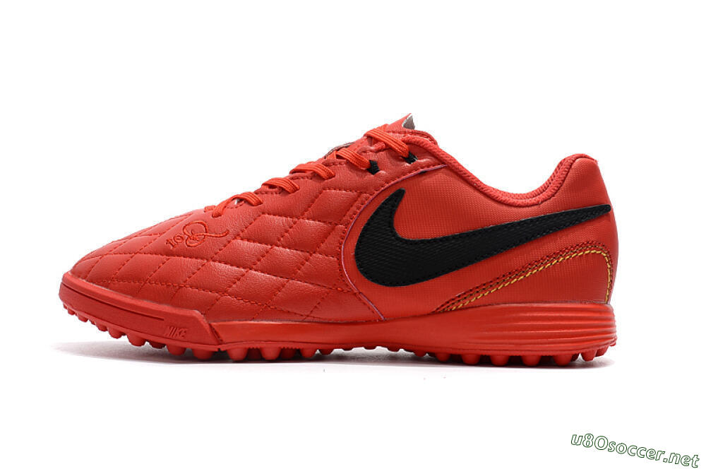 Men's Nike Tiempox Finale 10R TF Football Shoes - Red/Black 0