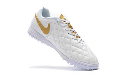 Men's Nike Tiempox Finale 10R TF Football Shoes - White/Gold/Red