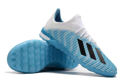 Men's Adidas X 19.1 IC Football Shoes - Blue/Black/White