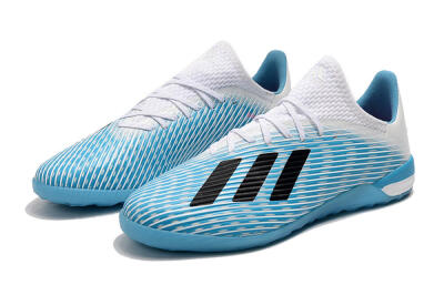 Men's Adidas X 19.1 IC Football Shoes - Blue/Black/White