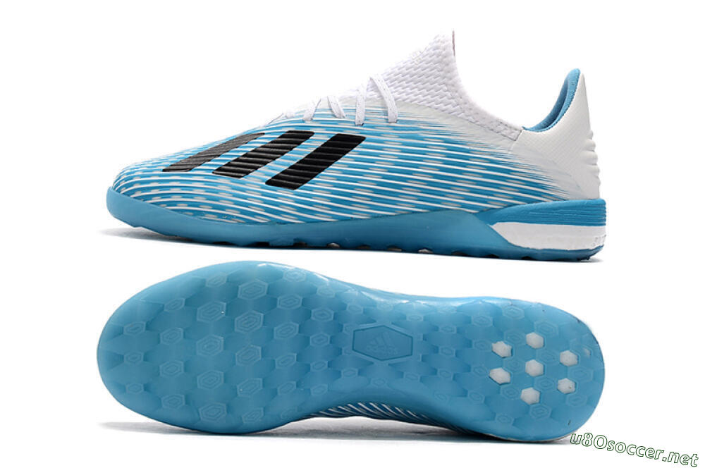 Men's Adidas X 19.1 IC Football Shoes - Blue/Black/White 1