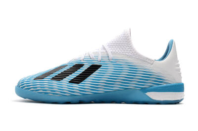 Men's Adidas X 19.1 IC Football Shoes - Blue/Black/White