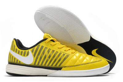 Men's Nike Lunar Gato 2 IC Football Shoes - Yellow/Black/White