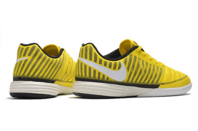 Men's Nike Lunar Gato 2 IC Football Shoes - Yellow/Black/White