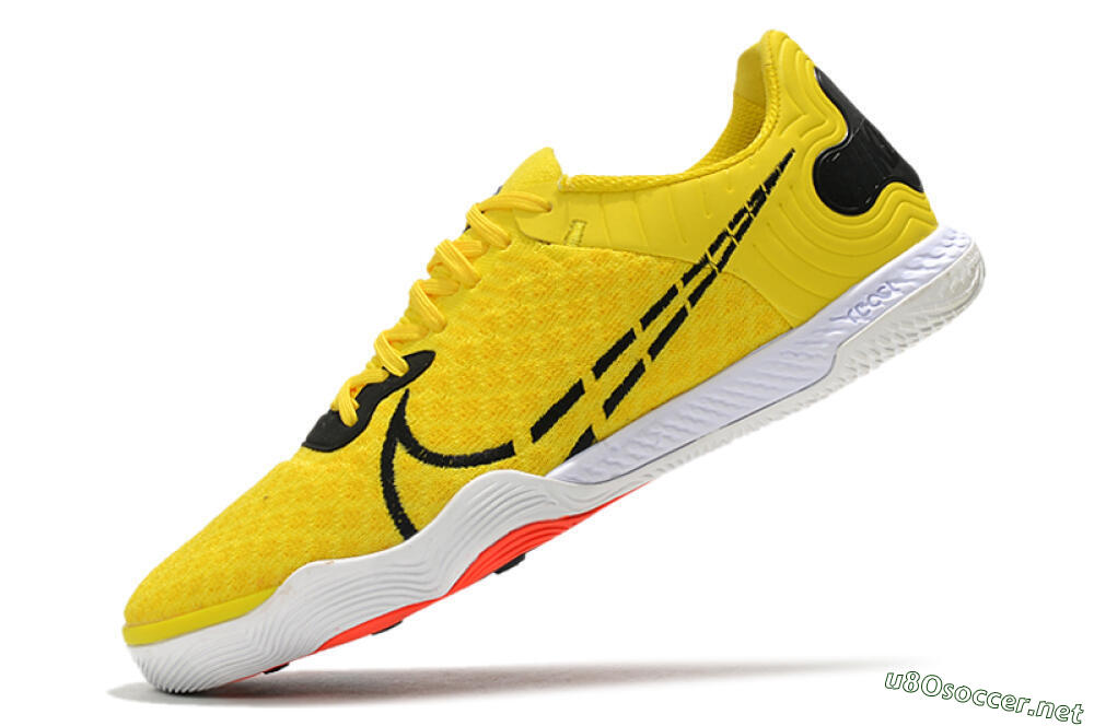Men's Nike React Gato IC Football Shoes - Yellow/Black/White 5