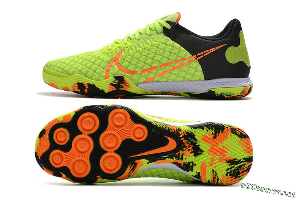 Men's Nike React Gato IC Football Shoes - Yellow/Red/Black 1
