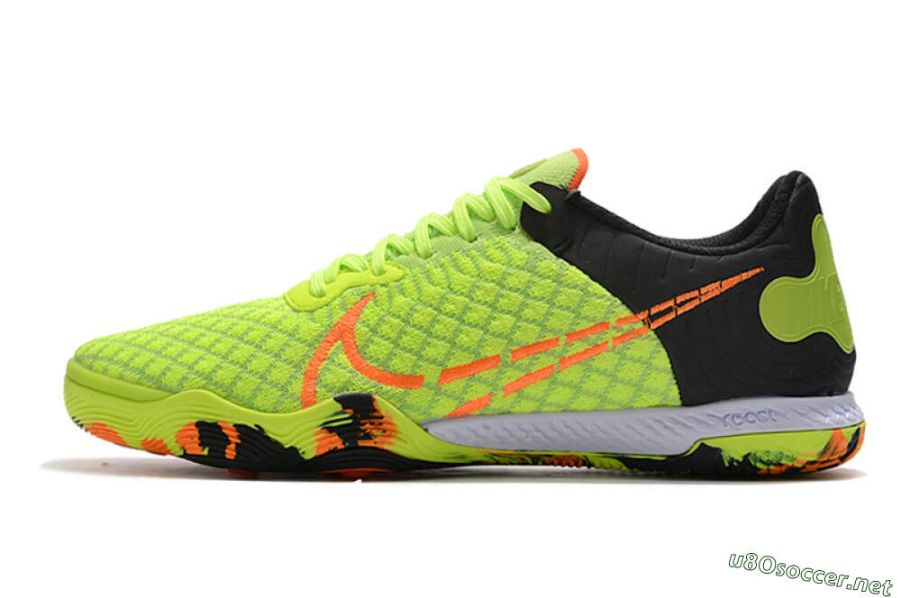 Men's Nike React Gato IC Football Shoes - Yellow/Red/Black 0