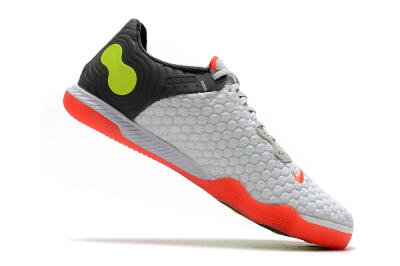Men's Nike React Gato IC Football Shoes - White/Red/Yellow/Grey