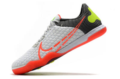 Men's Nike React Gato IC Football Shoes - White/Red/Yellow/Grey
