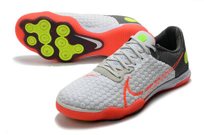 Men's Nike React Gato IC Football Shoes - White/Red/Yellow/Grey