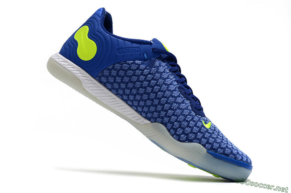 Men's Nike React Gato IC Football Shoes - Blue/Yellow/White 4
