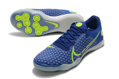 Men's Nike React Gato IC Football Shoes - Blue/Yellow/White