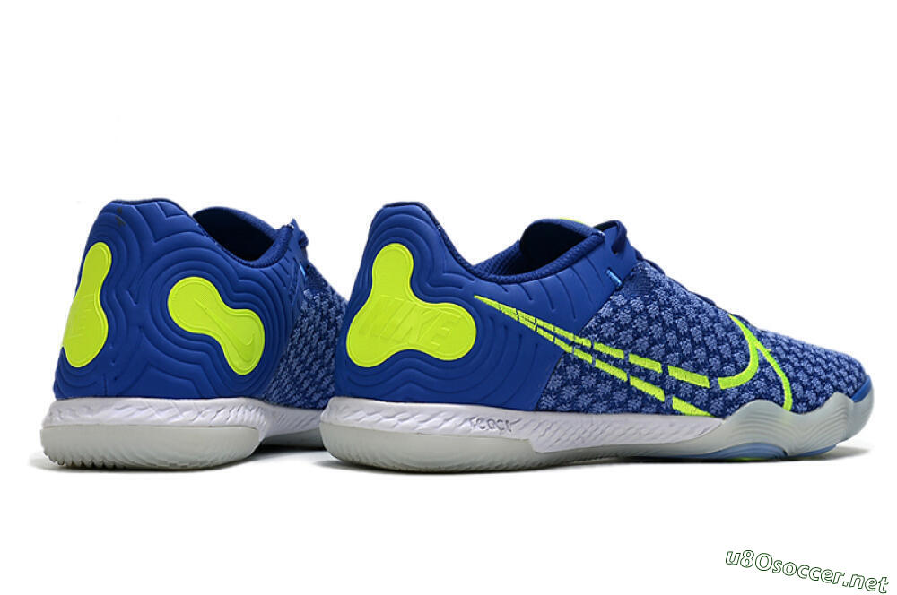 Men's Nike React Gato IC Football Shoes - Blue/Yellow/White 6