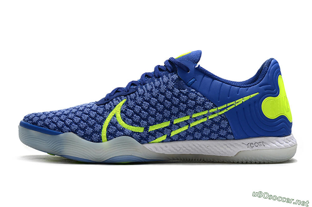 Men's Nike React Gato IC Football Shoes - Blue/Yellow/White 0