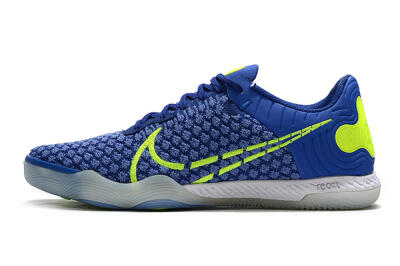 Men's Nike React Gato IC Football Shoes - Blue/Yellow/White