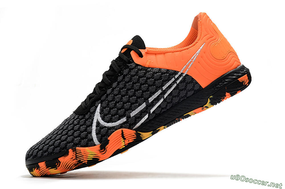 Men's Nike React Gato IC Football Shoes - Black/Red/White 5