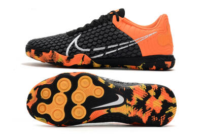 Men's Nike React Gato IC Football Shoes - Black/Red/White