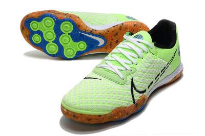 Men's Nike React Gato IC Football Shoes - Green/White/Black