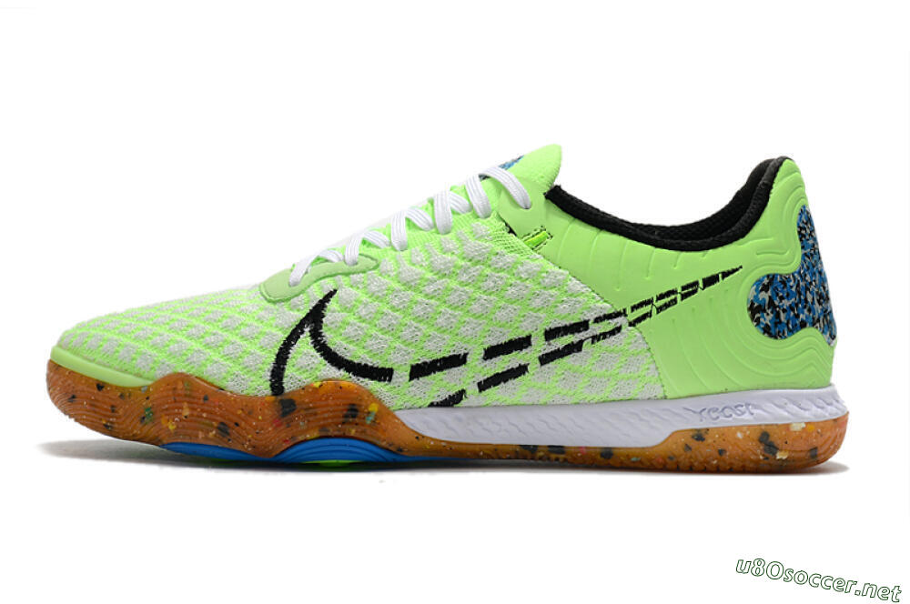 Men's Nike React Gato IC Football Shoes - Green/White/Black 0