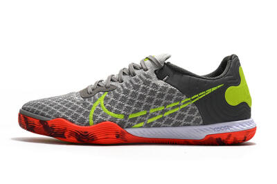 Men's Nike React Gato IC Football Shoes - Grey/Red/Yellow