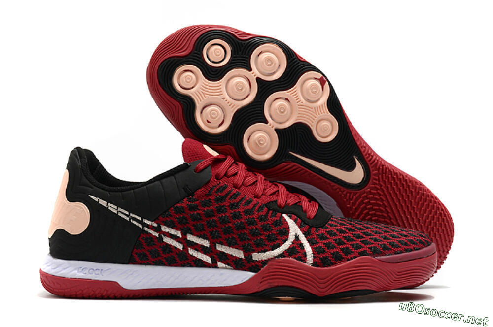 Men's Nike React Gato IC Football Shoes - Red/White/Black 2