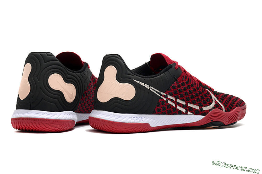 Men's Nike React Gato IC Football Shoes - Red/White/Black 6