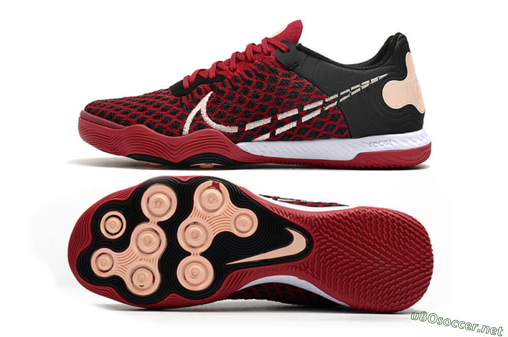 Men's Nike React Gato IC Football Shoes - Red/White/Black 1