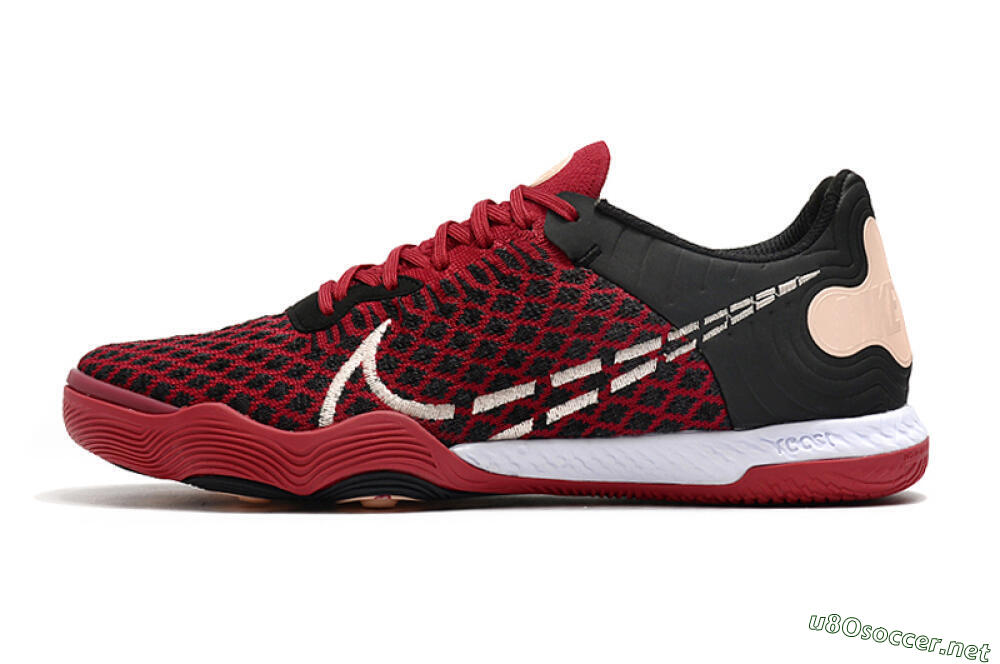 Men's Nike React Gato IC Football Shoes - Red/White/Black 0