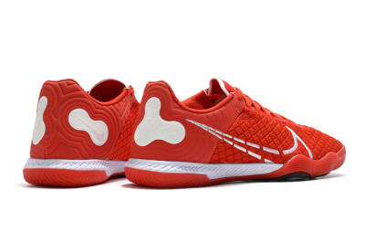 Men's Nike React Gato IC Football Shoes - Red/Whtie/Black