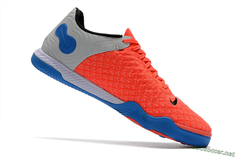 Men's Nike React Gato IC Football Shoes - Red/Grey/Blue 4