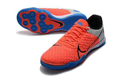 Men's Nike React Gato IC Football Shoes - Red/Grey/Blue