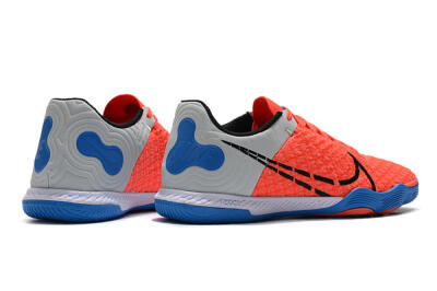 Men's Nike React Gato IC Football Shoes - Red/Grey/Blue
