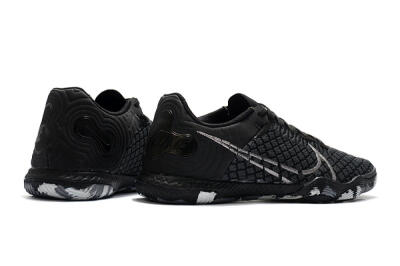 Men's Nike React Gato IC Football Shoes - Black/Silver/Grey