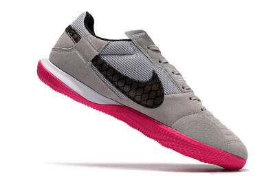 Men's Nike Street Gato IC Football Shoes - Grey/Black/Pink