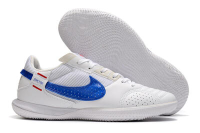 Men's Nike Street Gato IC Football Shoes - White/Red/Blue