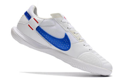Men's Nike Street Gato IC Football Shoes - White/Red/Blue