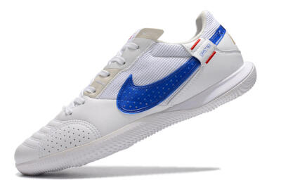 Men's Nike Street Gato IC Football Shoes - White/Red/Blue
