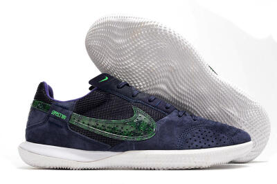 Men's Nike Street Gato IC Football Shoes - Purple/Green/White
