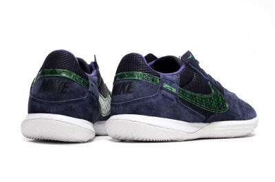 Men's Nike Street Gato IC Football Shoes - Purple/Green/White